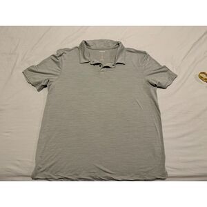 Proof 72-Hour Merino Two-Button Polo Shirt, Wild Dove, XXL